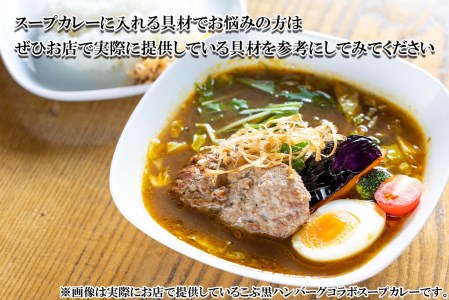北海道産 スープカレー チキンレッグ ＆ 厚切りポーク 計4食 (各2食)  セット