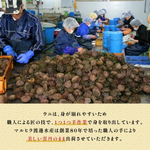 極上エゾバフンウニ折詰300g A 23年6月上旬～8月中旬迄