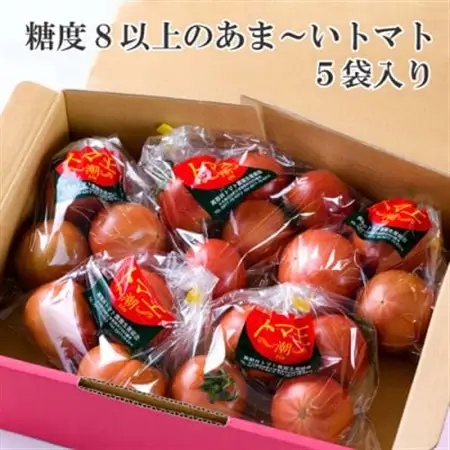 2027年1月下旬から順次発送【糖度8度以上】あま～いトマト「トマ王 潮」(約300g×5袋)_野菜  トマト _【配送不可地域：離島】【1087105】