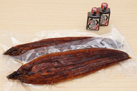 AU-065【当店オリジナル味付け】九州産・鰻の蒲焼2尾（計500g前後）