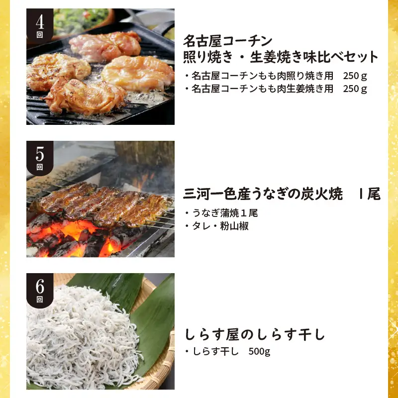 碧南市がチョイスした厳選定期便！ 【お試し】お肉・海鮮　定期便（全6回お届け） H028-085 H028-085