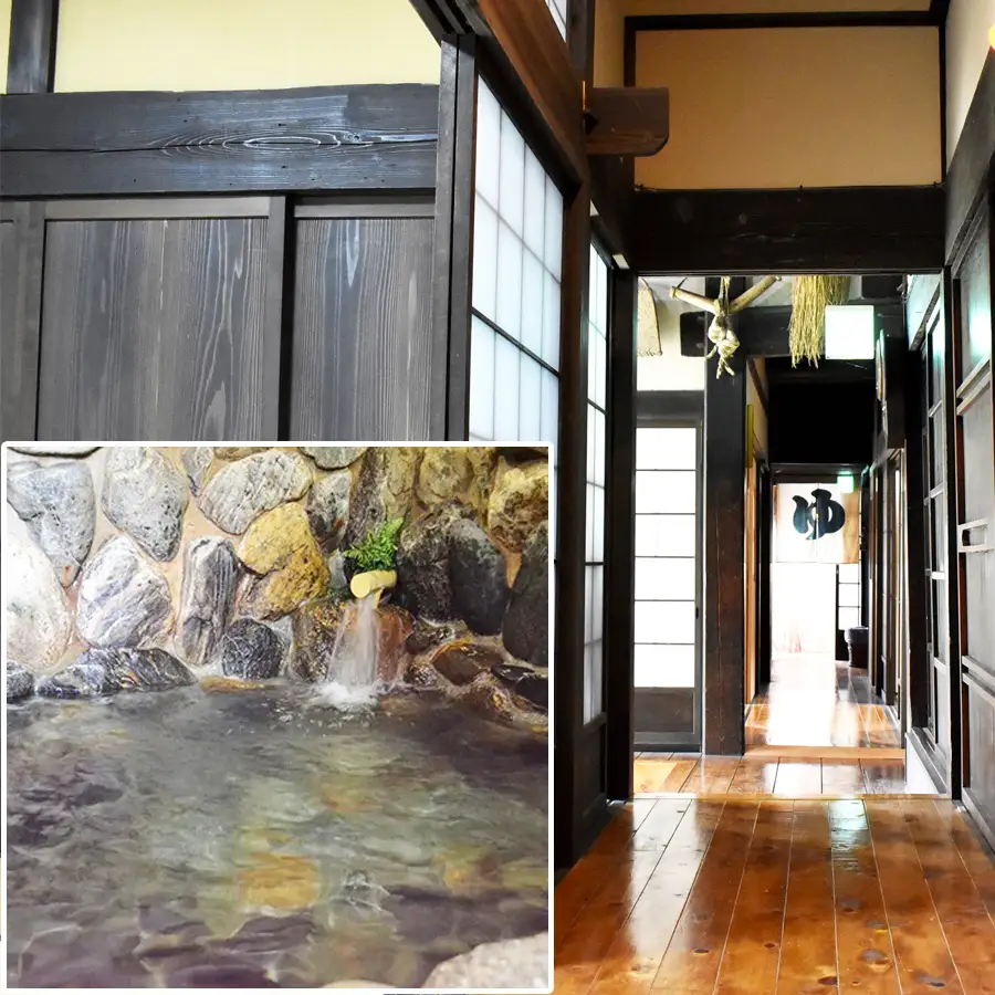旅行 宿泊 民宿 2名様分チケット / 古民家の宿木治屋1泊2食付き宿泊券(2名様) ～夕食は地元のものをふんだんに使った 川魚懐石～