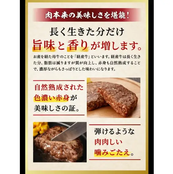【累計5,000個突破！】但馬牛経産牛ハンバーグ（150g×5個）010AA09N.／個包装 牛肉 黒毛和牛 100% 国産 経産牛 和牛 赤身 味付け ほくぶ バーベキュー bbq キャンプ アウトドア 焼肉 小分け 簡単調理 セット 詰め合わせ 詰合せ 冷凍 お弁当 おかず 惣菜 但馬牛 経産牛