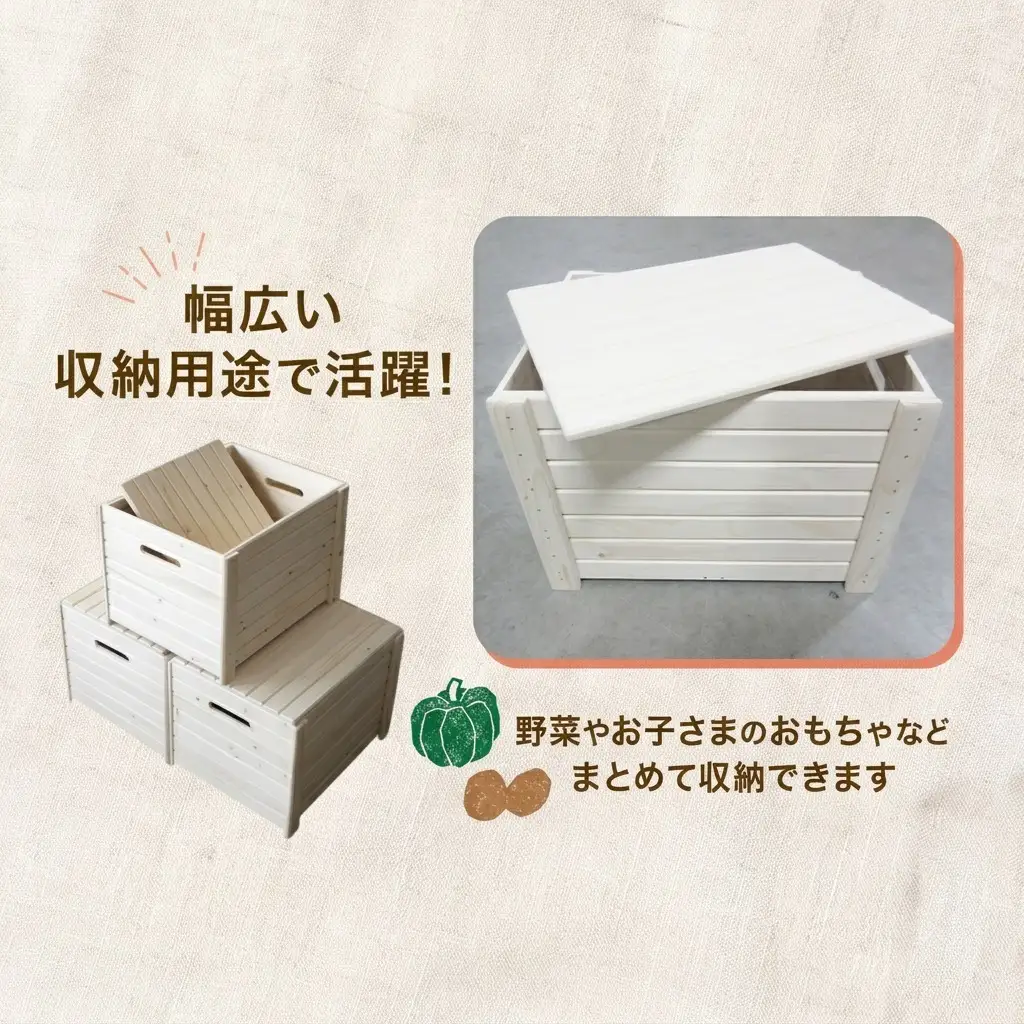 小物入れ 蓋付き Ａ型 木製 収納ボックス 小物入れ【3個セット】