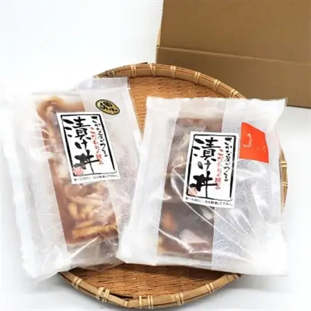 魚屋自家製　山陰の海鮮漬け丼(ヒラマサ、白イカ)2種×各3パック入 酒の肴に海鮮丼に茶漬けに飯ともに【配送不可地域：離島】【1226701】