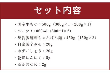 【創業50年】老舗居酒屋ウエスタン 国産 博多もつ鍋 4～5人前 セット
