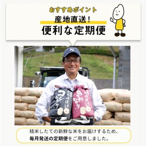 【12回定期便】コシヒカリ 6kg 定期便 精米 白米