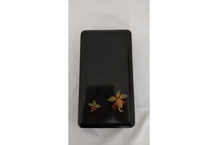 川連漆器 筆箱・藪柑子蒔絵 漆器 漆器 【遠田漆器店】[H6102]