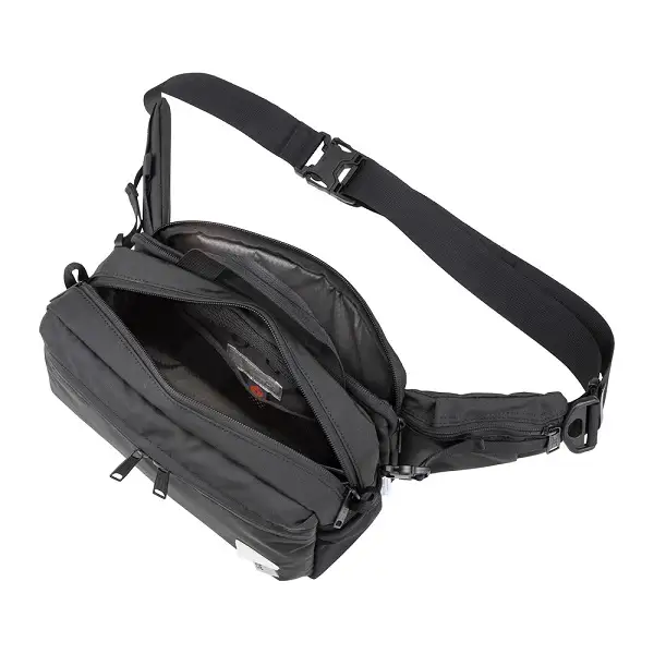 豊岡鞄 CIE WEATHER BODYBAG with MARKET BAG（071954）ブラック / 木和田正昭商店 撥水 ウエストポーチ ボディバッグ ウエストバッグ メンズ レディース スマートフォン 財布 A5手帳収納 エコバッグ付属
