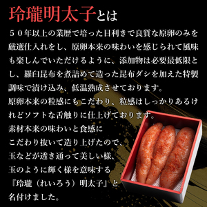 【丸鮮道場水産】玲瓏たらこと玲瓏明太子 各120g×3個 計720g