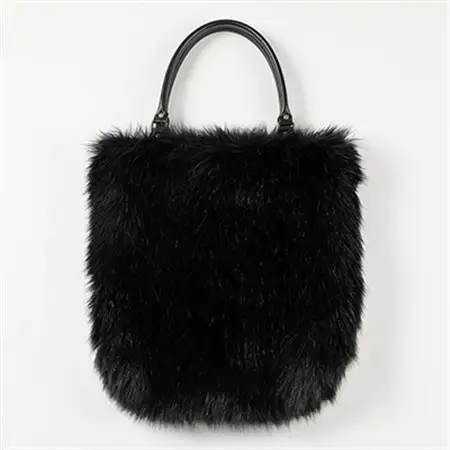 OKADA TEXTILE バイカラ―バッグ(ブラック×グレージュ)_装飾品・工芸品 トートバッグ・ショルダーバッグ 鞄・バッグ かばん カバン_【1066760】