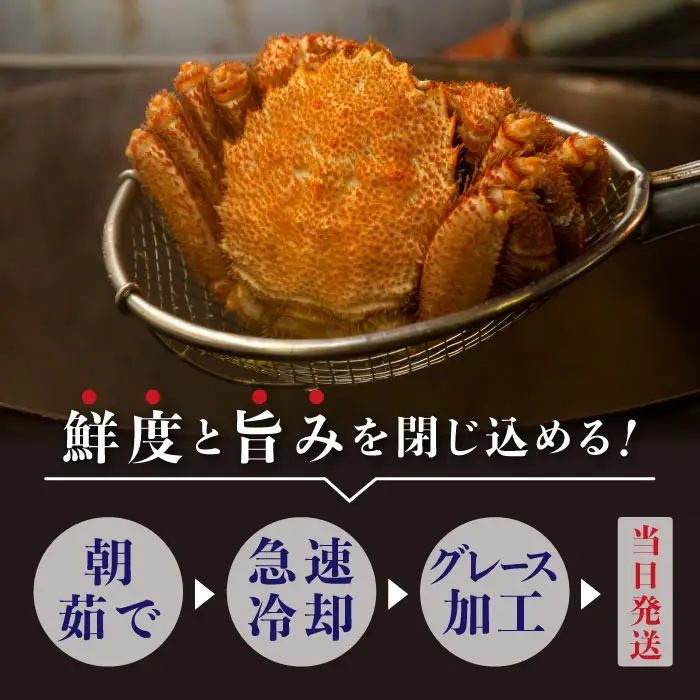 【北海道産】『冷凍』毛ガニ500g前後×2杯【急速冷凍】【52002003】