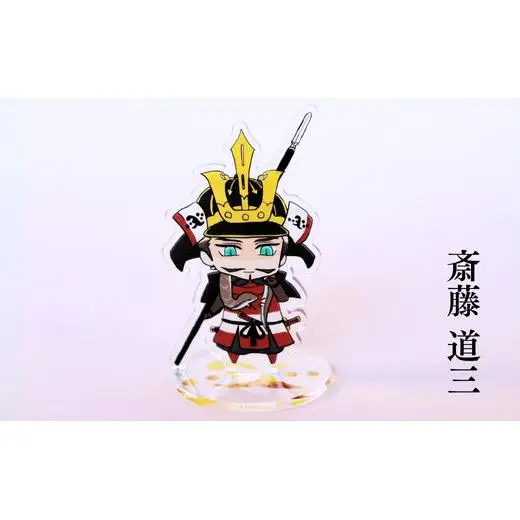 【アクリルスタンド】やっぱり岐阜城が好き（信長（マント閉じる）　道三　光秀） 豆本おまけ付