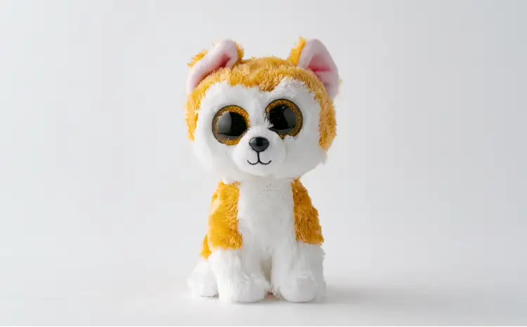 35P7303 Tyぬいぐるみ秋田犬Loy(ロイ)　2個セット【花ドーム】