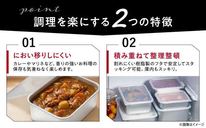 【ふるなびWEEK対象】保存容器 アルミ蓋付き保存容器 4点セット BLAC019