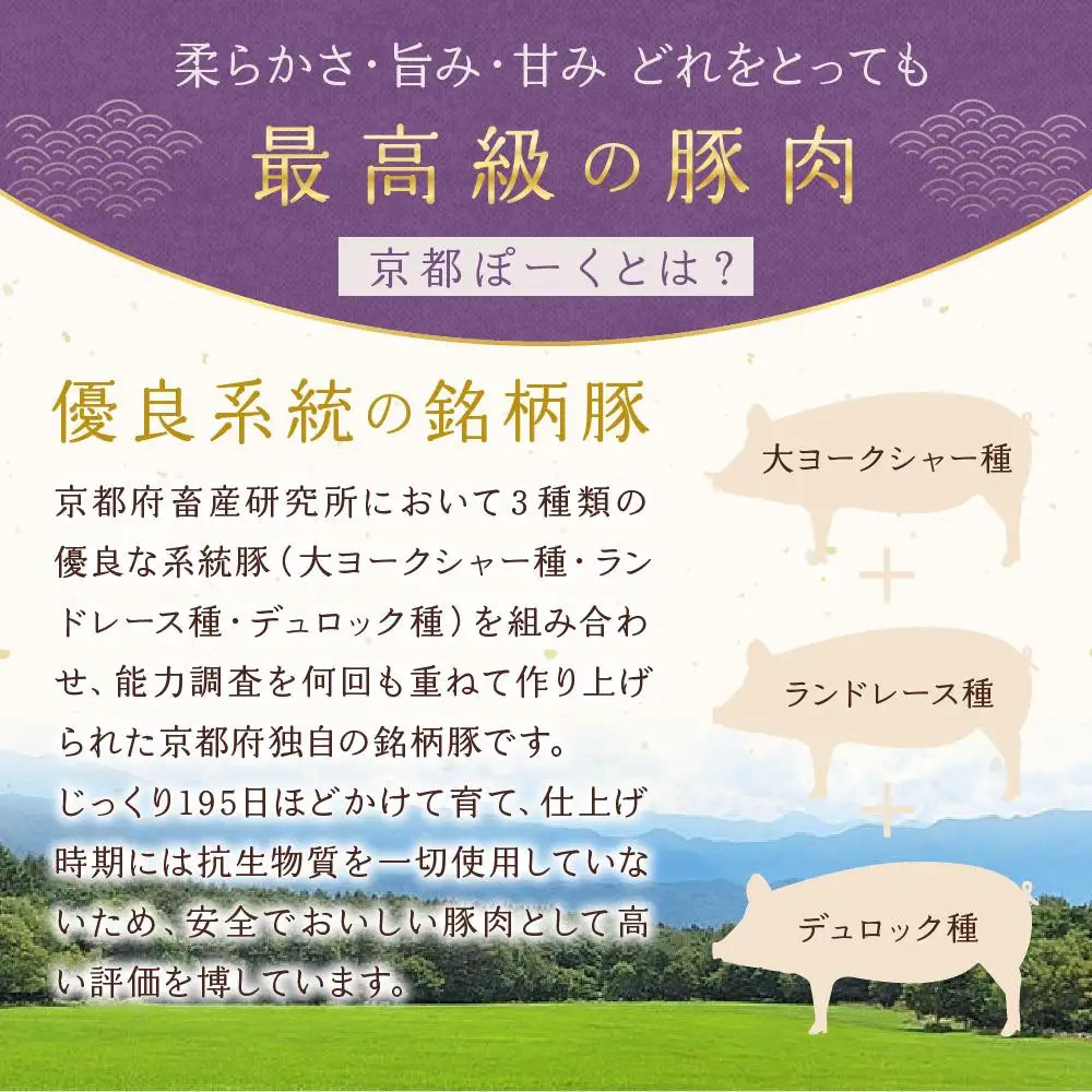 【 京都特産ぽーく 】変わり種 ウインナー 4点 食べ比べセット｜銘柄豚専門店 自然派 ウインナー 人気