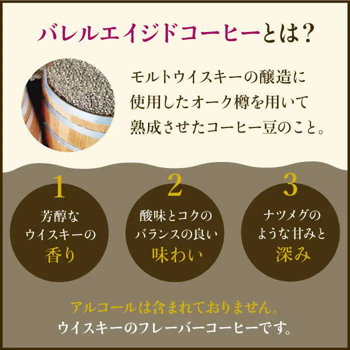 【12回定期便】ジャコウネココーヒー100g&ウイスキー樽熟成コーヒーセット100g≪豆タイプ≫×12回【ラオジャパン合同会社】 [FBR036]