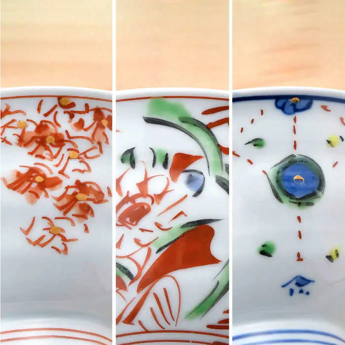 【波佐見焼】伝統柄 飯椀・箸置き3個セット 茶碗 どんぶり 食器 食器 皿 【一夢窯】 [XE04]  波佐見焼