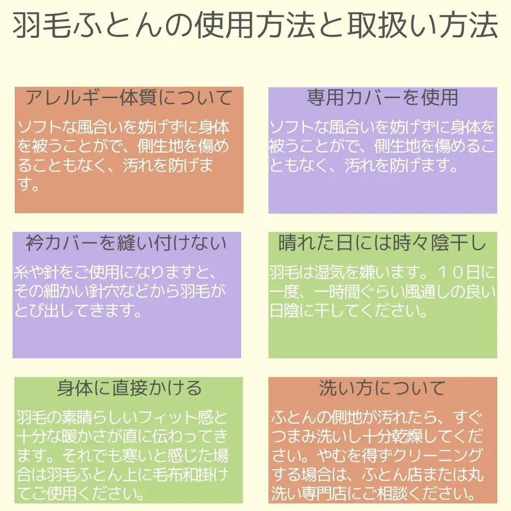 羽毛肌布団縦１２０番手横１８０番手ポーランド産マザーグース95%ダウンパワー470ダブル CK318