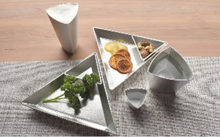 【高岡銅器】TRI ビアカップ 民芸品 工芸品 伝統技術 食器 タンブラー 錫製  FAD-0680