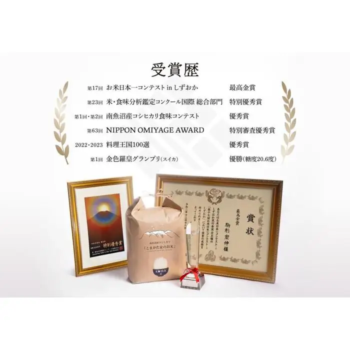 【定期便】【令和7年】５kg×12ヶ月　厳選こだわり南魚沼産コシヒカリ「こまがた農園のお米」｜コシヒカリ