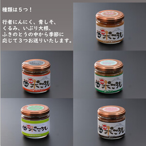 秋田の発酵文化が育んだ 甘辛米こうじ 150g×3個