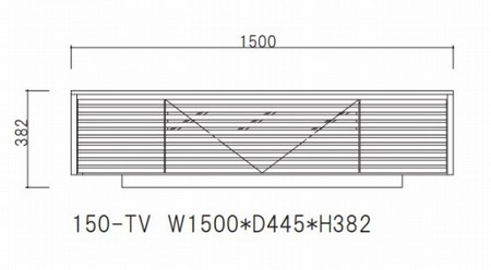 ENN 150 テレビボード WO