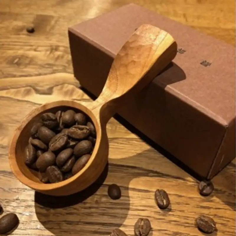 手彫りの珈琲さじ(木材：職人おまかせ)【GOOD WOOD WORKS】_HA0044