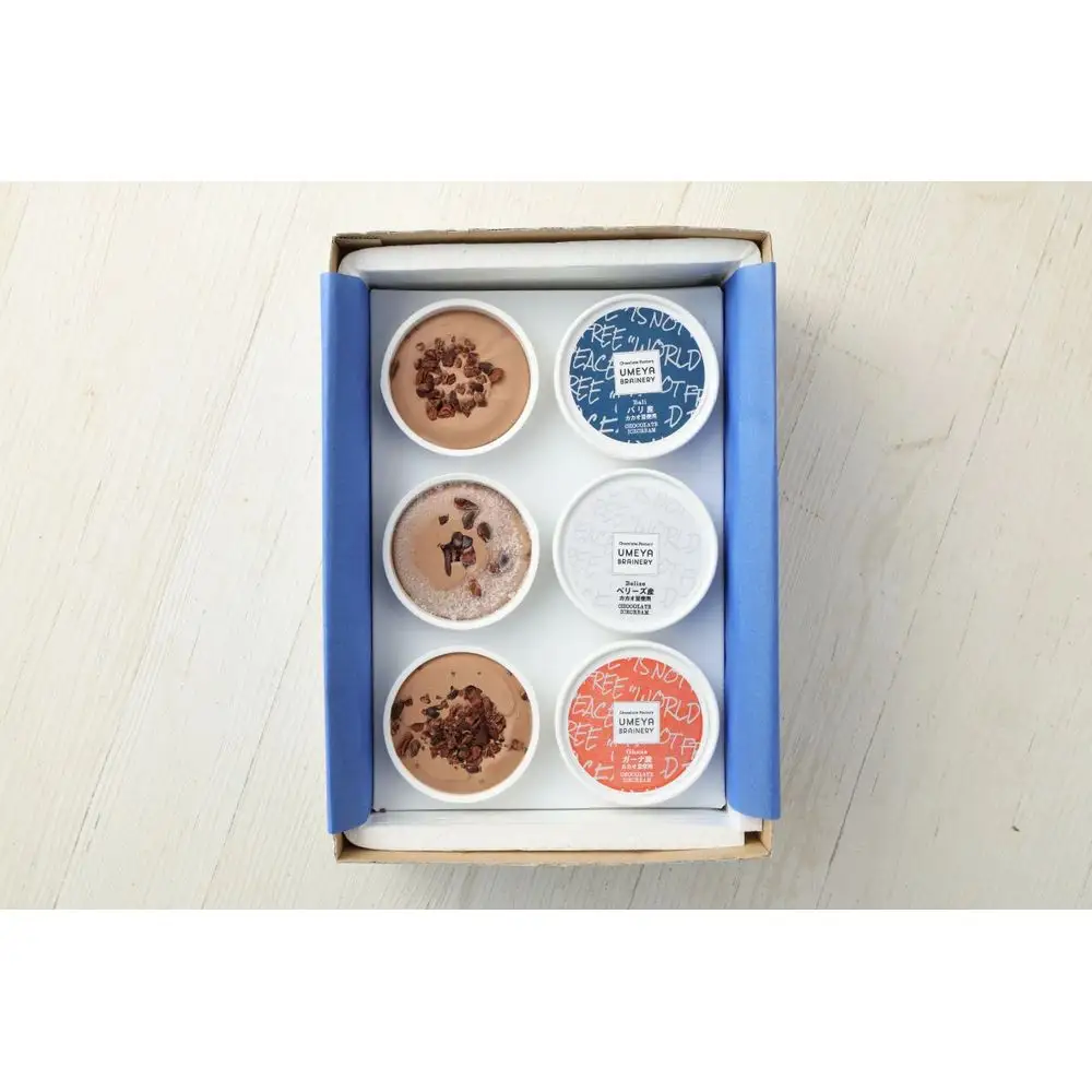【一週間以内に発送】Bean to Bar Icecream (産地別チョコレートアイス ６個入り)【ＵＭＥＹＡＢＲＡＩＮＥＲＹ】_HA0583