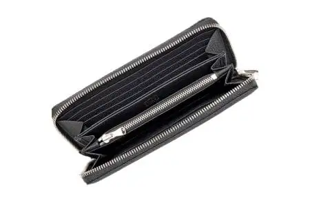 豊岡財布 ラウンドファスナー長財布 ドイツシュリンク ブラック
