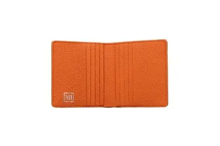 豊岡財布 2つ折りカード財布 ドイツシュリンク オレンジ