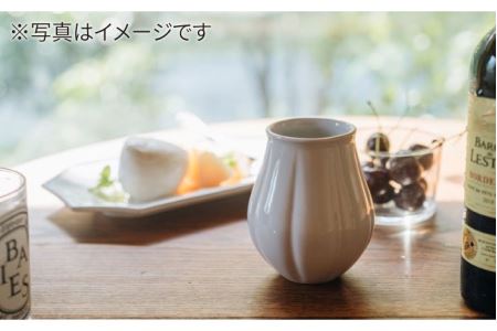【波佐見焼】つぼみ カップ 白つや 2個セット 食器 皿 【イロドリ】 [KE15] 波佐見焼