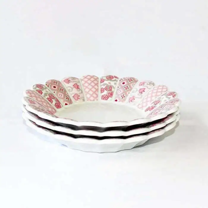 【波佐見焼】花離宮 15cm 丸皿 3枚セット 食器 皿 【石丸陶芸】 [LB69]  波佐見焼