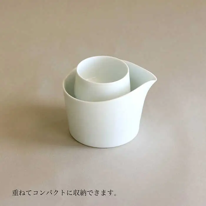 【波佐見焼】白磁の酒器セット 片口 ちょこ 食器 皿 【アトリエビスク】 [RD20]  波佐見焼