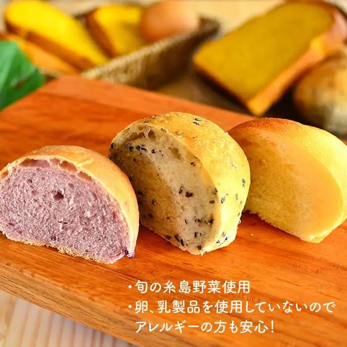 【 全6回 定期便 】身体がよろこぶ パン セット ( 卵 / 乳製品 不使用 )《糸島》【天然パン工房楽楽】【いとしまごころ】[AVC006]