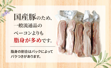十勝の無添加豚 ベーコンブロック600g・ベーコンスライス450gセット［うらがみミート］ 無塩せき 保存料・結着剤不使用【 ベーコン 肉 豚 国産 惣菜 おつまみ 料理 燻製 加工品 北海道 十勝 幕別 】
