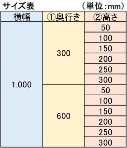 セミオーダー【ストレート】「カースロープ」【横幅1000mm、奥行300～600mm、高さ50～300mm】