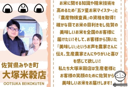 CID43_【６回定期便】さがびより白米１０kg（５kg×２袋） 【五つ星お米マイスター厳選！】