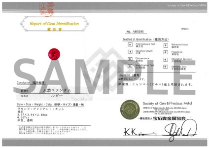 プラチナ　ビルマ産ラウンドカットルビー(0.25ctUP)ペンダント　K037822-H