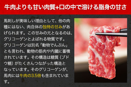 熊本特産馬刺し 【国内肥育】国産赤身馬刺し320g+タレ100ml付き《30日以内に出荷予定(土日祝除く)》