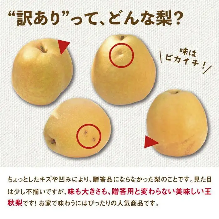 訳あり 王秋梨 3kg【やぶやフルーツガーデン】