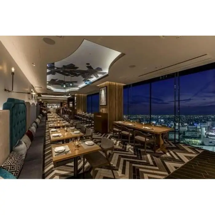 名古屋の街並みを一望できる夜景と地元食材を使用したモダンオリエンタル料理を楽しむ『ザ リビングルーム ウィズ スカイバー』 ディナーペアチケット