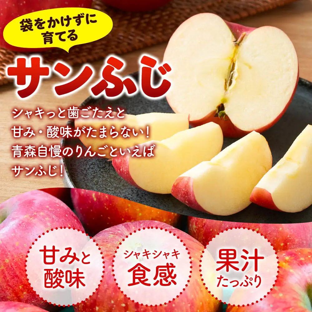 【26年12月発送】りんご サンふじ【贈答用】約3kg 平均糖度13度以上 青森県 弘前市 果物 フルーツ 林檎 リンゴ くだもの 贈り物 ギフト