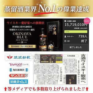 沖縄 BLUE 8年 40度 700ml｜酒 ウイスキー ライスウイスキー　BLUE　人気