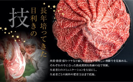 肉の沖村 飛騨牛 うでorもも すきやき用 450g すきやき [CT041]