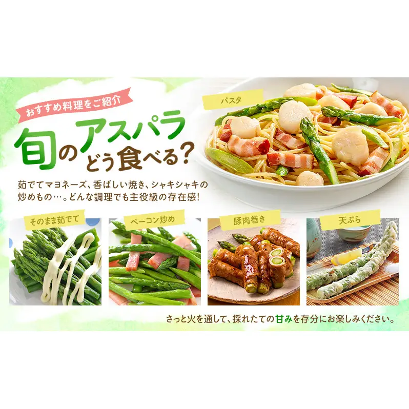 グリーンアスパラ 富良野産 朝どり露地【約1kg 50～70本】【先行予約】