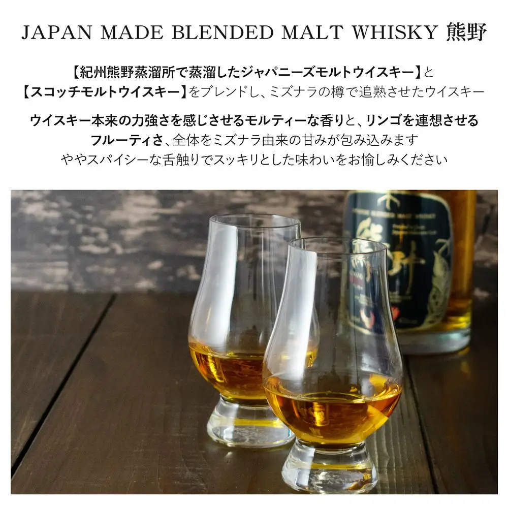 JAPANESE CRAFT GIN 熊野 クラフトジンとJAPAN MADE BLENDED MALT WHISKY 熊野 ［PL16］