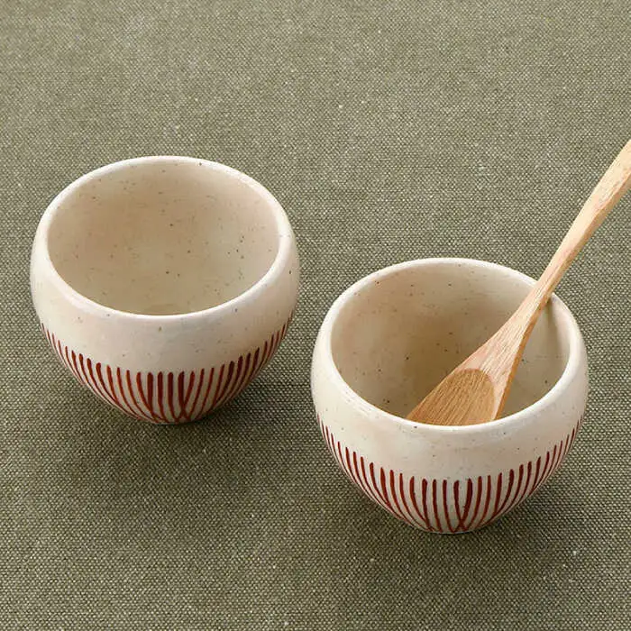 【波佐見焼】京千筋 フリーカップ5点セット スープカップ 湯呑み 陶器   食器 皿 【トーエー】 [QC44] 波佐見焼
