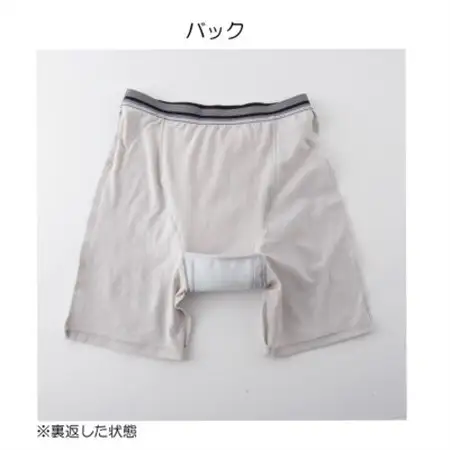 スーパーさらりん 男性用 LLサイズ  グレー 1枚 失禁パンツ (尿もれパンツ)【1268134】