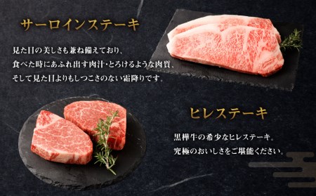 【4回定期便】くまもと黒毛和牛 杉本本店 黒樺牛 A4~A5等級 極上ステーキ食べ比べ 定期コース